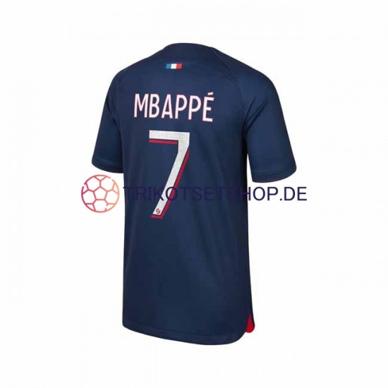Paris Saint-Germain Mbappé 7 2023-2024 Herren Trikot Heim Kurzarm