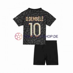 Paris Saint-Germain O.Dembele 10 2023-2024 Kinder Trikotset Ausweich Kurzarm