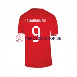 Polen Lewandowski 9 World Cup 2022 Herren Trikot Auswärts Kurzarm