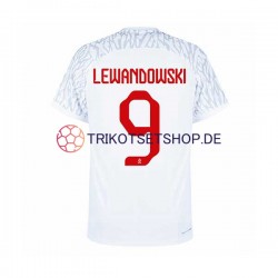 Polen Lewandowski 9 World Cup 2022 Herren Trikot Heim Kurzarm