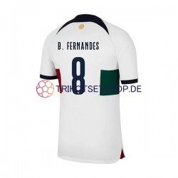 Portugal B.Fernandes 8 World Cup 2022 Herren Trikot Auswärts Kurzarm