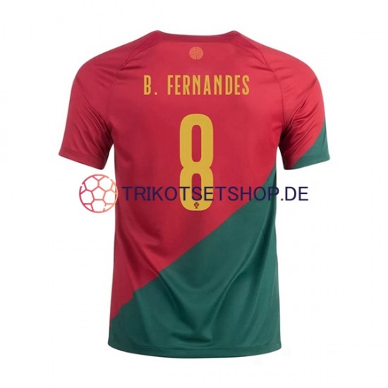 Portugal B.Fernandes 8 World Cup 2022 Herren Trikot Heim Kurzarm