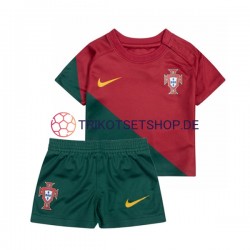 Portugal World Cup 2022 Kinder Trikotset Heim Kurzarm