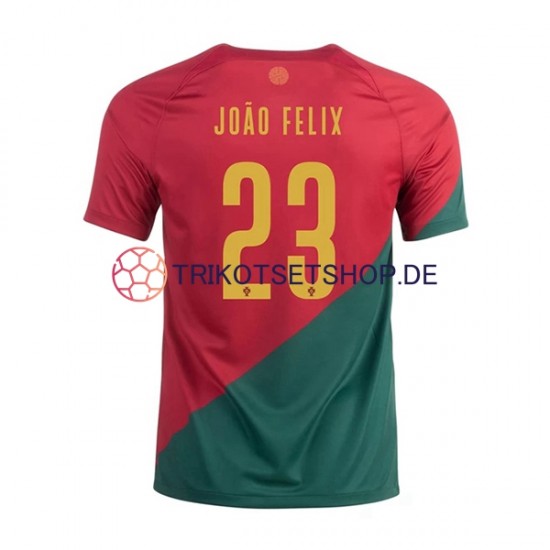 Portugal Joao Felix 23 World Cup 2022 Herren Trikot Heim Kurzarm