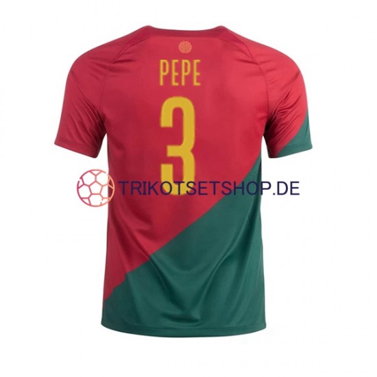 Portugal PEPE 3 World Cup 2022 Herren Trikot Heim Kurzarm