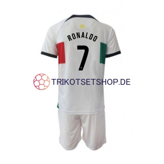 Portugal Ronaldo 7 World Cup 2022 Kinder Trikotset Auswärts Kurzarm