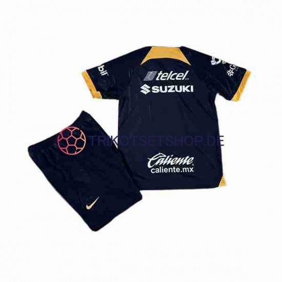 UNAM Pumas 2023-2024 Kinder Trikotset Auswärts Kurzarm
