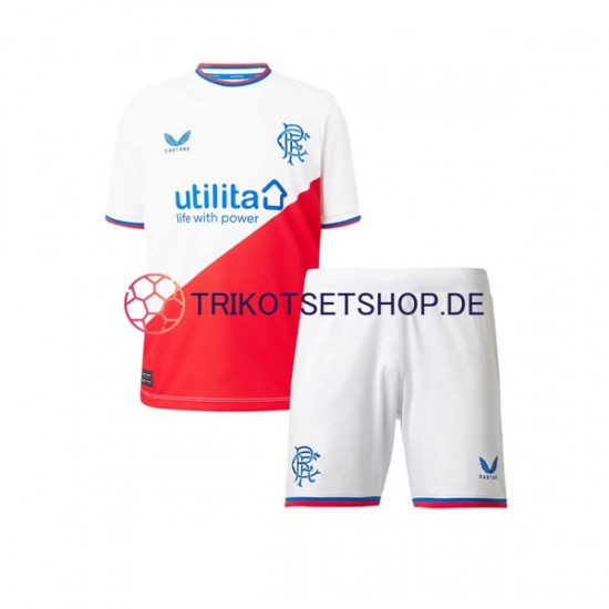 Rangers 2022-2023 Kinder Trikotset Auswärts Kurzarm