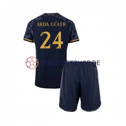 Real Madrid Arda Guler 24 2023-2024 Kinder Trikotset Auswärts Kurzarm