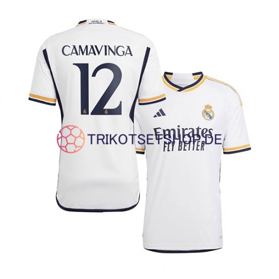 Real Madrid Camavinga 12 2023-2024 Herren Trikot Heim Kurzarm