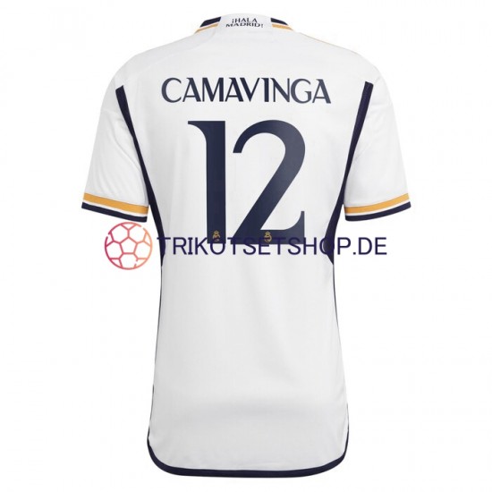 Real Madrid Camavinga 12 2023-2024 Herren Trikot Heim Kurzarm
