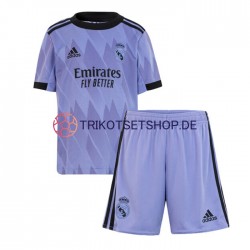 Real Madrid 2022-2023 Kinder Trikotset Auswärts Kurzarm