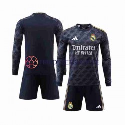 Real Madrid 2023-2024 Kinder Trikotset Auswärts Langarm