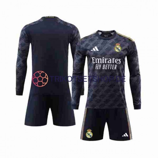 Real Madrid 2023-2024 Kinder Trikotset Auswärts Langarm