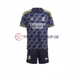 Real Madrid 2023-2024 Kinder Trikotset Auswärts Kurzarm