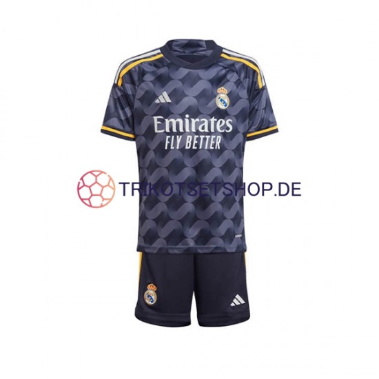 Real Madrid 2023-2024 Kinder Trikotset Auswärts Kurzarm