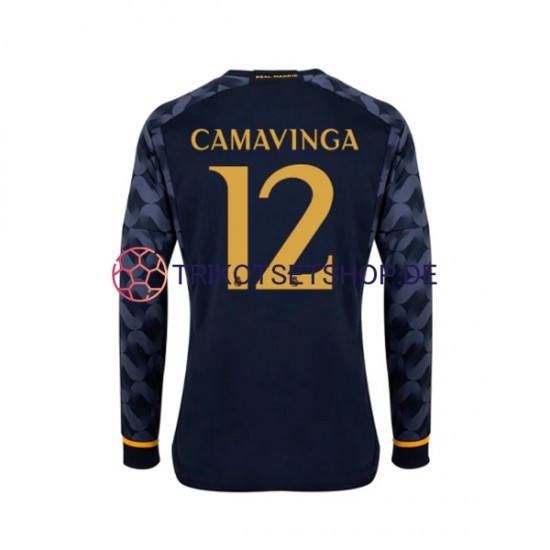 Real Madrid EDUARDO CAMAVINGA 12 2023-2024 Herren Trikot Auswärts Langarm