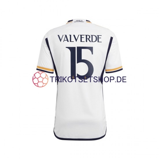 Real Madrid Federico Valverde 15 2023-2024 Herren Trikot Heim Kurzarm
