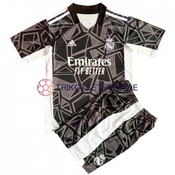 Real Madrid 2022-2023 Torwart Kinder Trikotset Auswärts Kurzarm