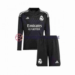 Real Madrid 2023-2024 Torwart Kinder Trikotset Auswärts Langarm