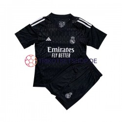 Real Madrid 2023-2024 Torwart Kinder Trikotset Auswärts Kurzarm