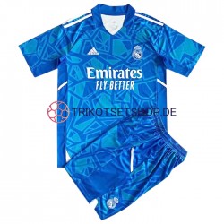 Real Madrid 2022-2023 Torwart Kinder Trikotset Heim Kurzarm