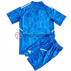 Real Madrid 2022-2023 Torwart Kinder Trikotset Heim Kurzarm
