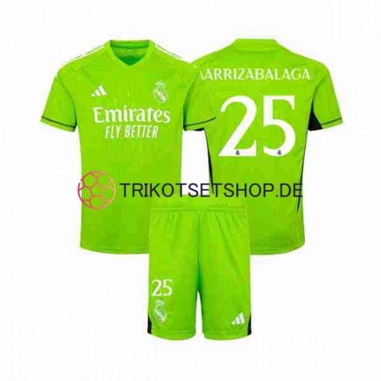 Real Madrid Kepa Arrizabalaga 25 2023-2024 Torwart Kinder Trikotset Heim Kurzarm