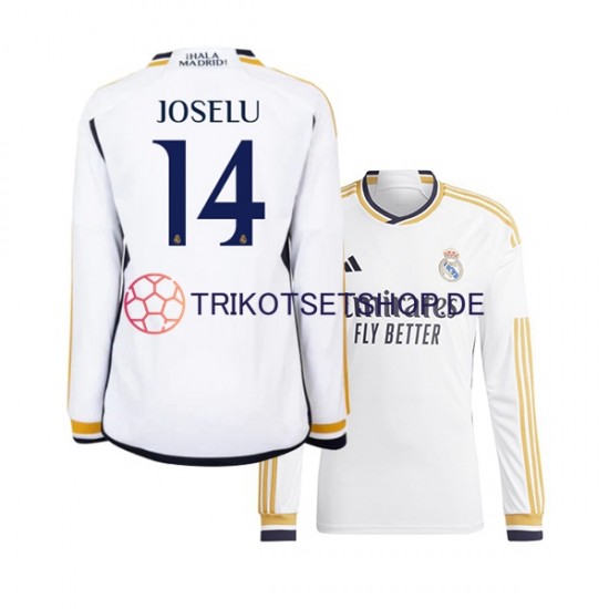Real Madrid JOSELU 14 2023-2024 Herren Trikot Heim Langarm