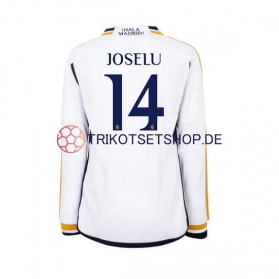 Real Madrid JOSELU 14 2023-2024 Herren Trikot Heim Langarm