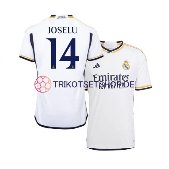 Real Madrid JOSELU 14 2023-2024 Herren Trikot Heim Kurzarm