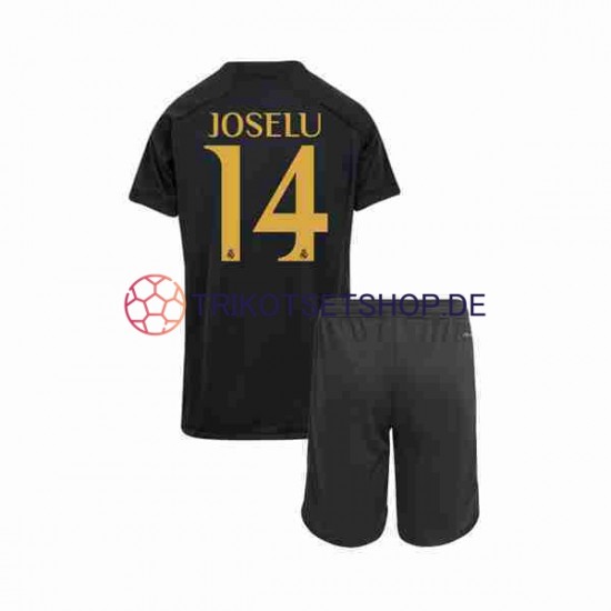 Real Madrid Joselu 14 2023-2024 Kinder Trikotset Ausweich Kurzarm