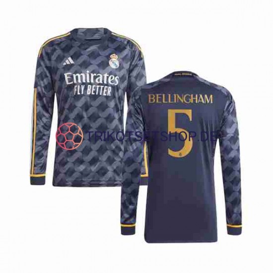 Real Madrid Jude Bellingham 5 2023-2024 Herren Trikot Auswärts Langarm