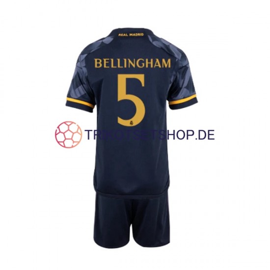 Real Madrid Jude Bellingham 5 2023-2024 Kinder Trikotset Auswärts Kurzarm