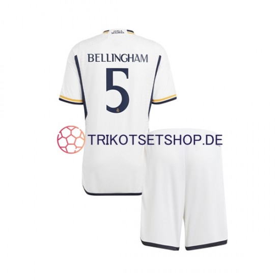 Real Madrid Jude Bellingham 5 2023-2024 Kinder Trikotset Heim Kurzarm