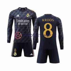 Real Madrid Kroos 8 2023-2024 Kinder Trikotset Auswärts Langarm