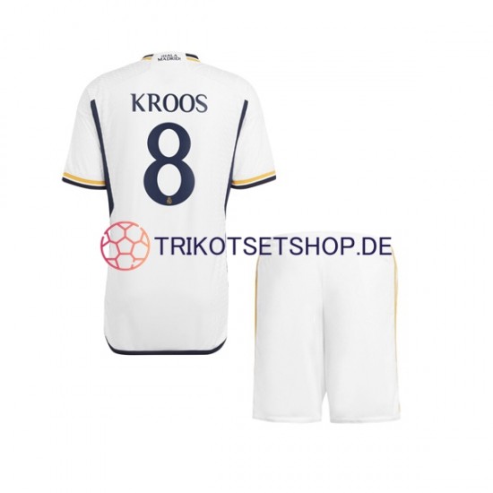 Real Madrid Kroos 8 2023-2024 Kinder Trikotset Heim Kurzarm