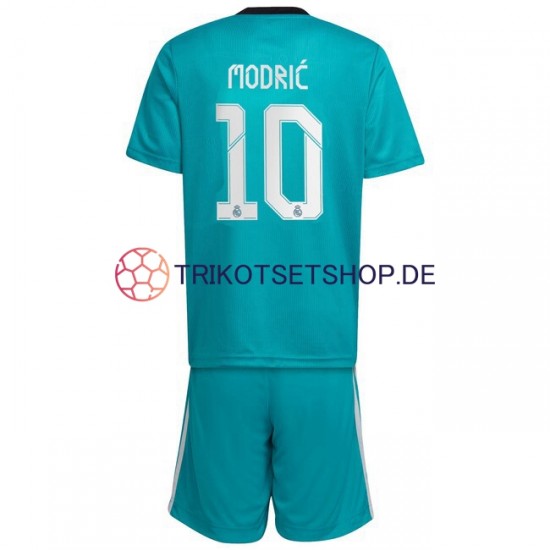 Real Madrid Modrić Luka 10 2021-2022 Kinder Trikotset Ausweich Kurzarm