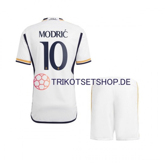 Real Madrid Modrić 10 2023-2024 Kinder Trikotset Heim Kurzarm