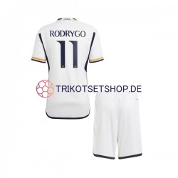 Real Madrid Rodrygo Goes 11 2023-2024 Kinder Trikotset Heim Kurzarm