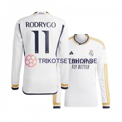 Real Madrid Rodrygo Goes 11 2023-2024 Herren Trikot Heim Langarm