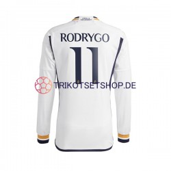 Real Madrid Rodrygo Goes 11 2023-2024 Herren Trikot Heim Langarm