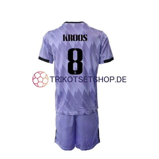 Real Madrid Toni Kroos 8 2022-2023 Kinder Trikotset Auswärts Kurzarm