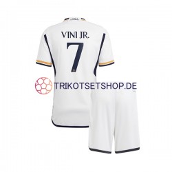Real Madrid Vinicius Junior 7 2023-2024 Kinder Trikotset Heim Kurzarm