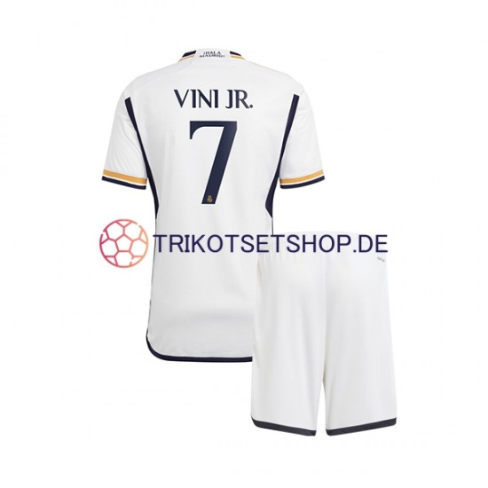 Real Madrid Vinicius Junior 7 2023-2024 Kinder Trikotset Heim Kurzarm