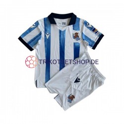 Real Sociedad 2023-2024 Kinder Trikotset Heim Kurzarm