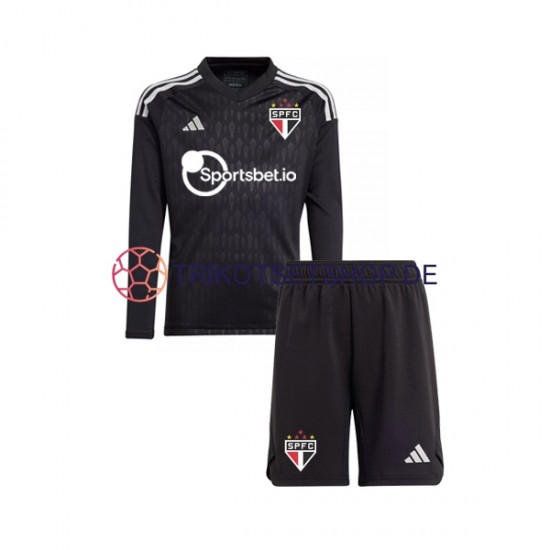 Sao Paulo 2023-2024 Torwart Kinder Trikotset Heim Langarm