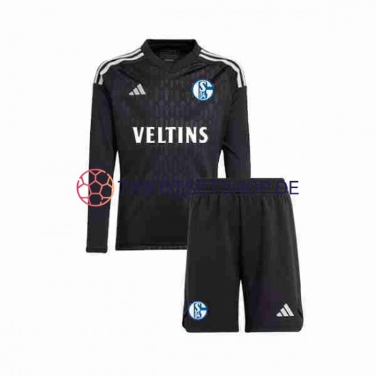 Schalke 04 2023-2024 Torwart Kinder Trikotset Auswärts Langarm