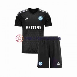 Schalke 04 2023-2024 Torwart Kinder Trikotset Auswärts Kurzarm
