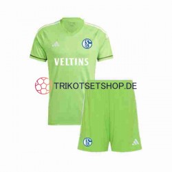 Schalke 04 2023-2024 Torwart Kinder Trikotset Heim Kurzarm